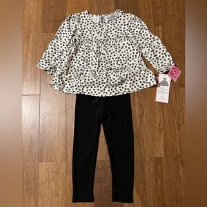 Rare Editions blouse and leggings
